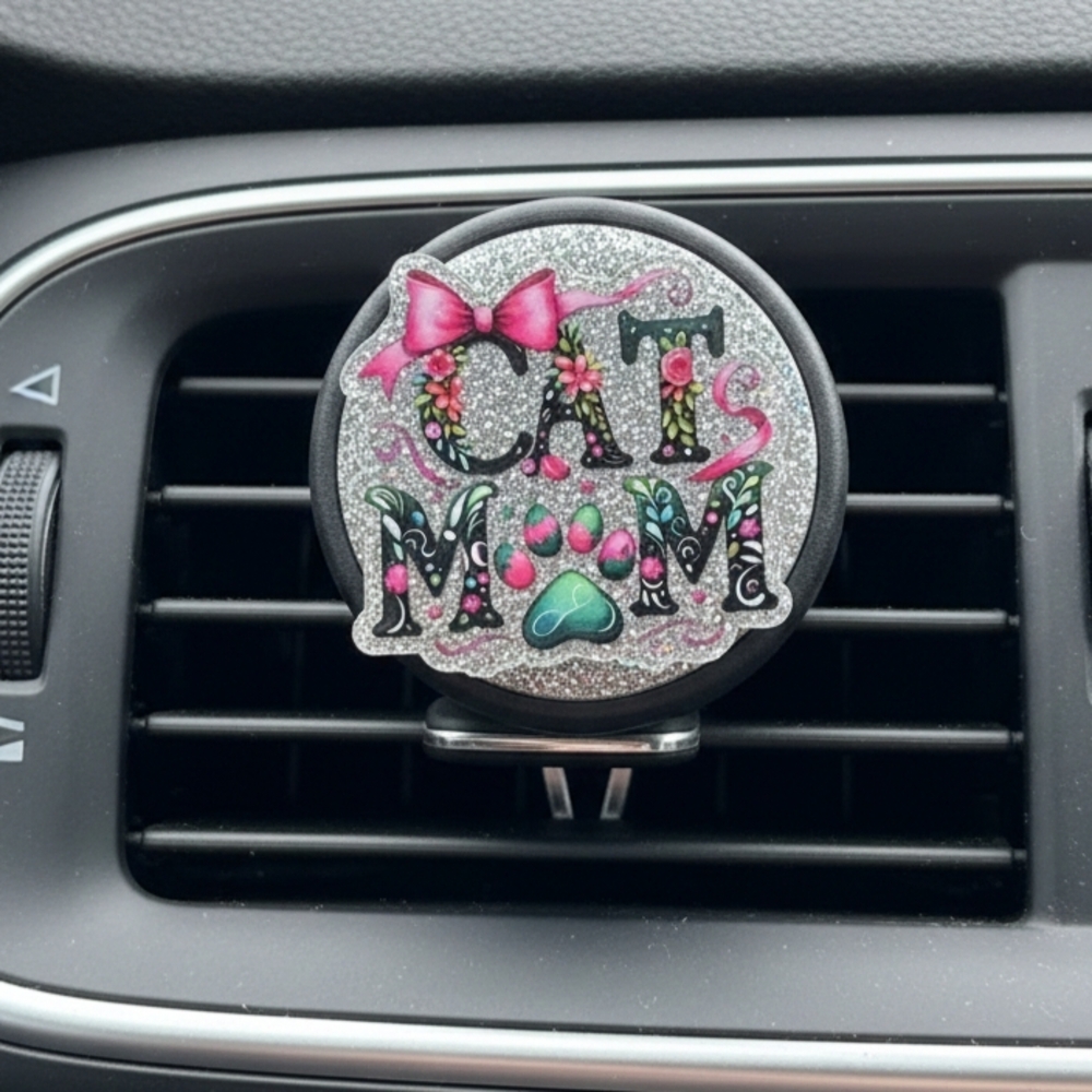 Cat Mom Car Vent Clip
